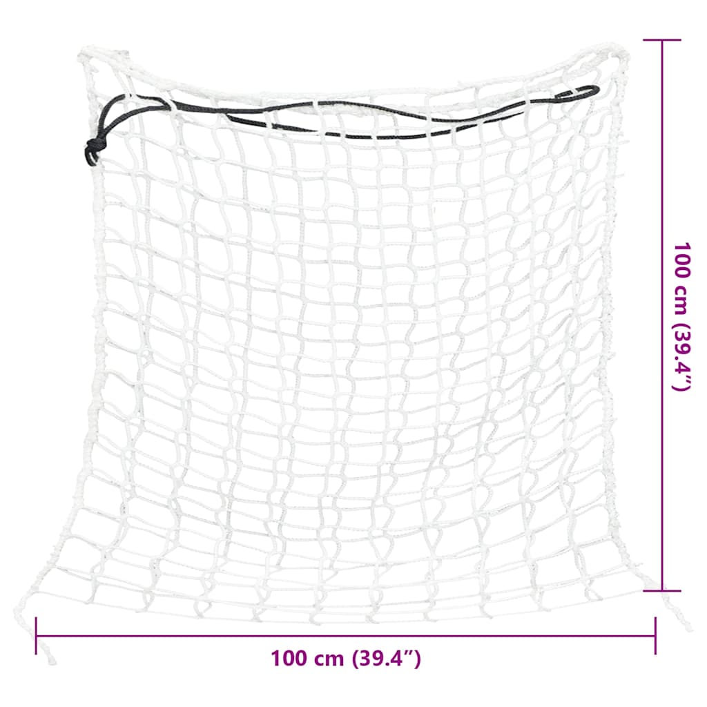 vidaXL Δίχτυα Σανού Στρογγυλό Πλέγμα 2 τεμ. 100x100 εκ. Πολυπροπυλένιο