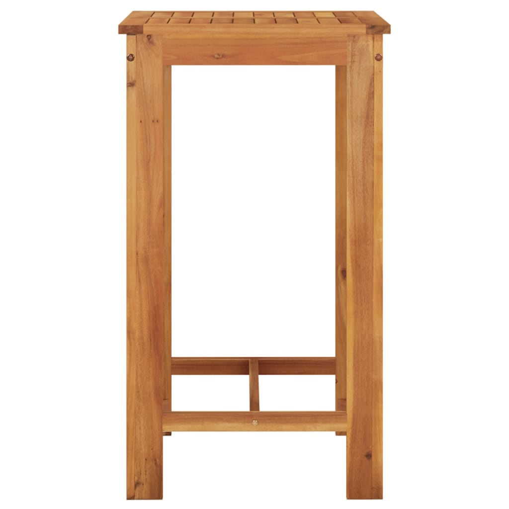 vidaXL Σετ Μπαρ Κήπου 3 Τεμ. Καφέ Μασίφ Ξύλο Ακακίας και Συνθ. Ρατάν