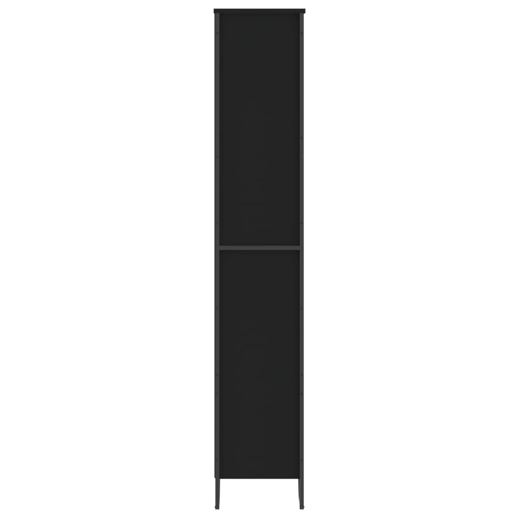 vidaXL Βιβλιοθήκη Μαύρη 80x31x169 εκ. από Επεξεργασμένο Ξύλο