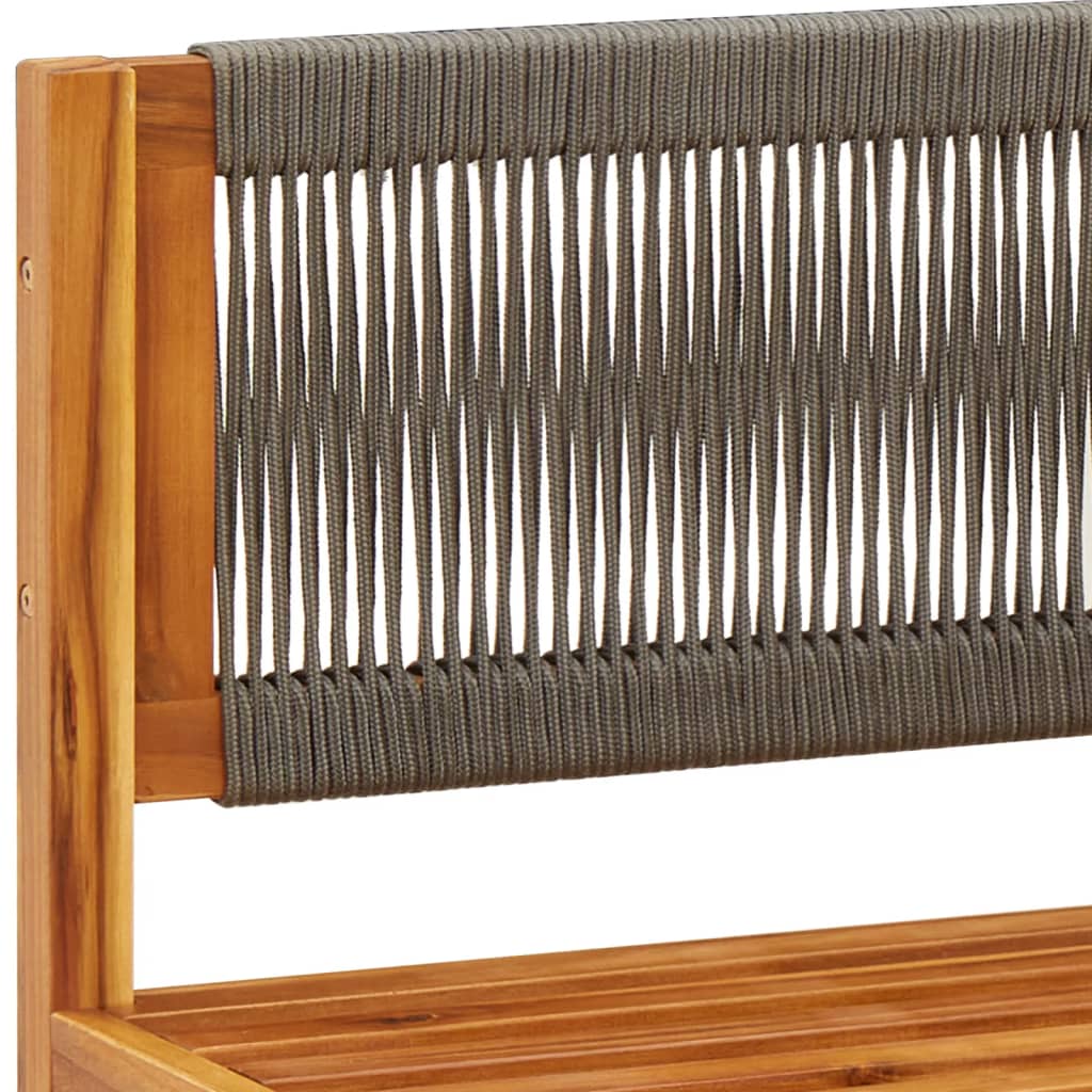 vidaXL Σαλόνι Κήπου 4 Τεμαχίων από Μασίφ Ξύλο Ακακίας με Μαξιλάρια