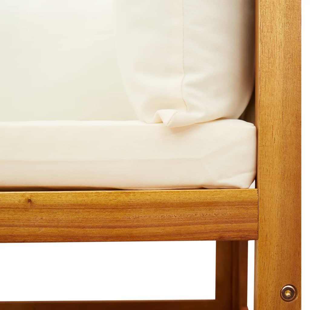 vidaXL Σετ Καναπέδων Κήπου 9 Τεμαχίων με Μαξιλάρια από Ξύλο Ακακίας και Ρατάν