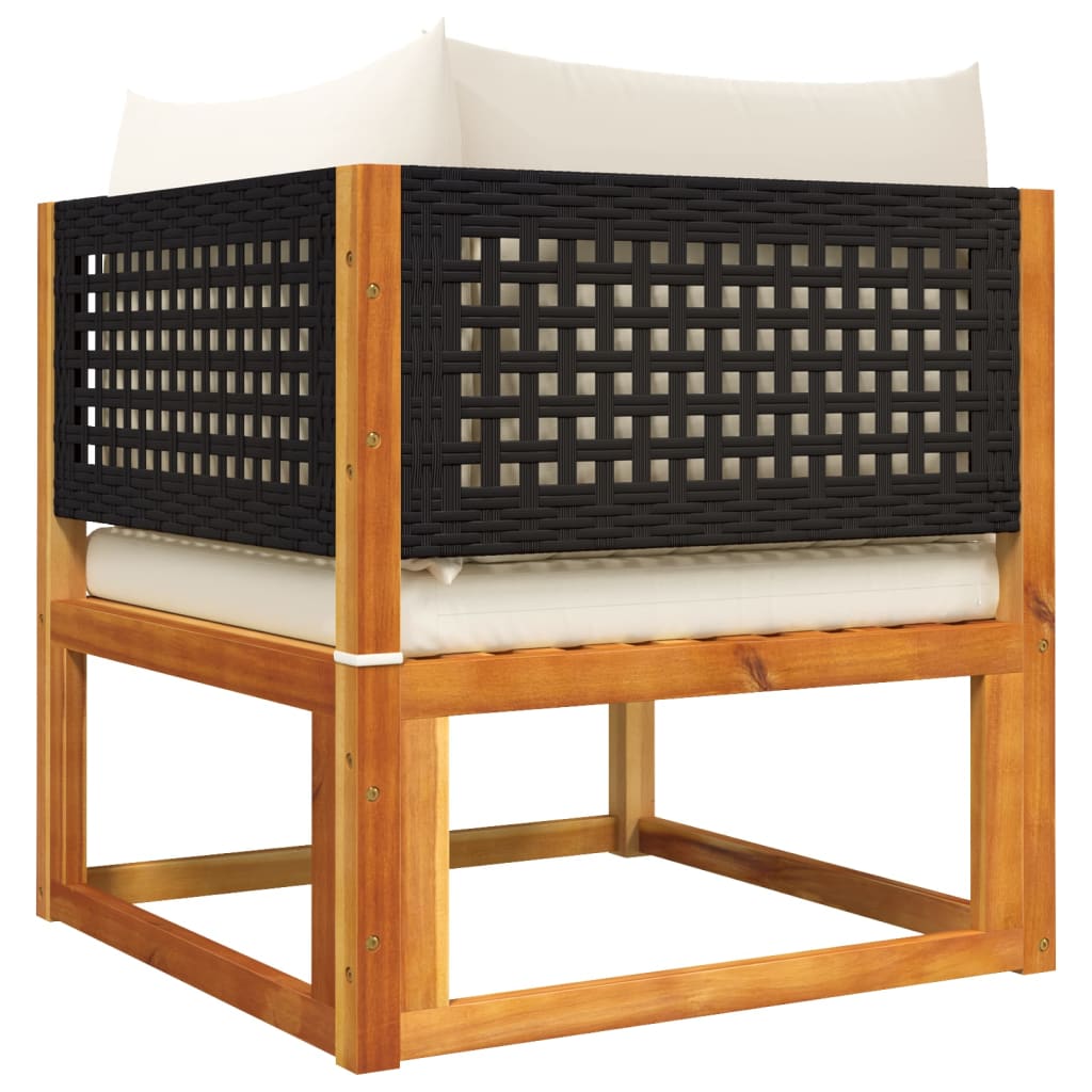 vidaXL Σετ Καναπέδων Κήπου 11 Τεμαχίων με Μαξιλάρια από Ξύλο Ακακίας και Ρατάν