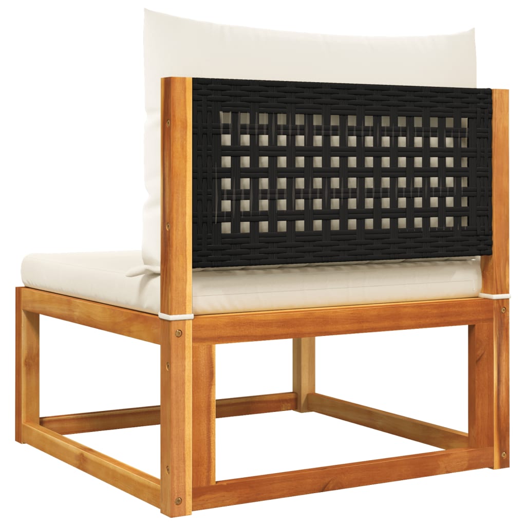 vidaXL Σετ Καναπέδων Κήπου 8 Τεμαχίων με Μαξιλάρια από Ξύλο Ακακίας και Ρατάν