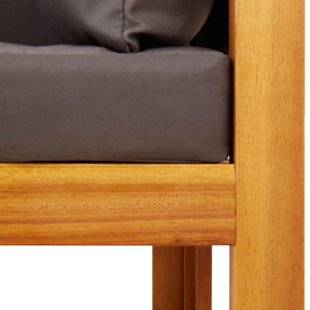 vidaXL Σετ Καναπέδων Κήπου 9 Τεμαχίων με Μαξιλάρια από Ξύλο Ακακίας και Ρατάν