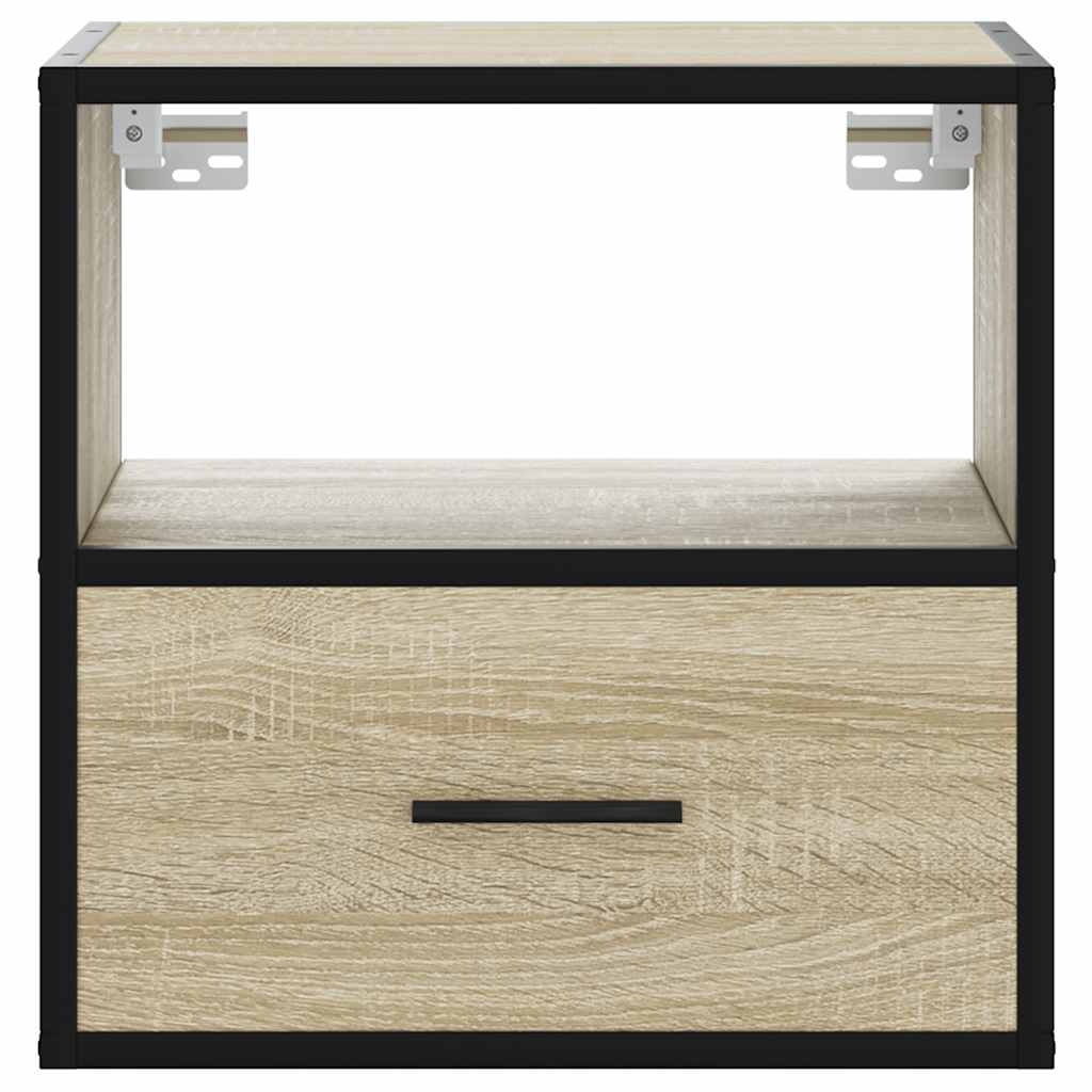 vidaXL Επίτοιχο κομοδίνο Sonoma Oak 40x31x39,5 cm