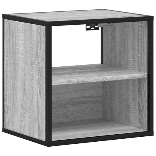 vidaXL Επίτοιχο κομοδίνο Grey Sonoma 40x31x39,5 cm