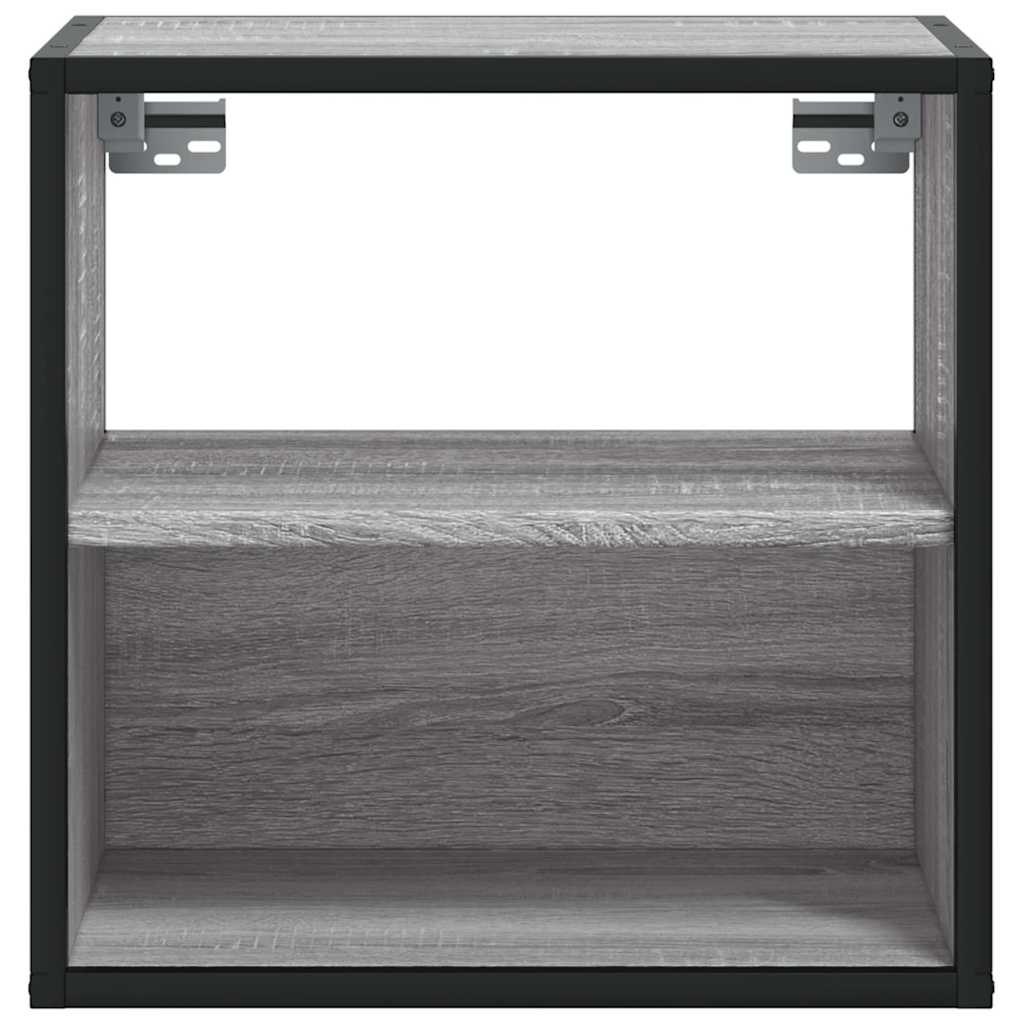 vidaXL Επίτοιχο κομοδίνο Grey Sonoma 40x31x39,5 cm