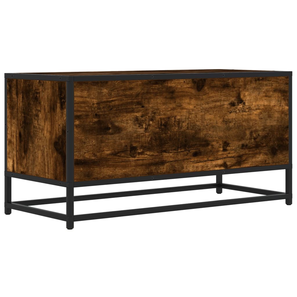 vidaXL Έπιπλο Τηλεόρασης Καπνιστή Δρυς 80x34,5x40εκ Επεξ. Ξύλο/Μέταλλο