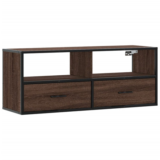 vidaXL Έπιπλο Τηλεόρασης Καφέ Δρυς 100x31x39,5 εκ. Επεξεργασμένο Ξύλο