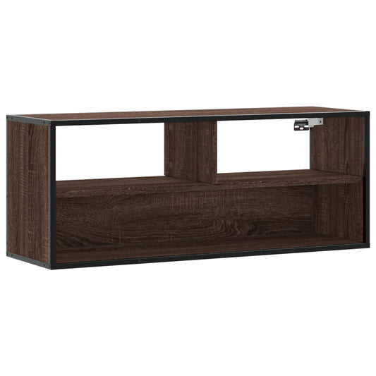vidaXL Έπιπλο Τηλεόρασης Καφέ Δρυς 100x31x39,5 εκ. Επεξεργασμένο Ξύλο