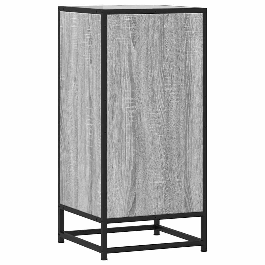 vidaXL Ραφιέρα Γκρι Sonoma 35,5x35x76 εκ. Επεξ. Ξύλο + Μέταλλο