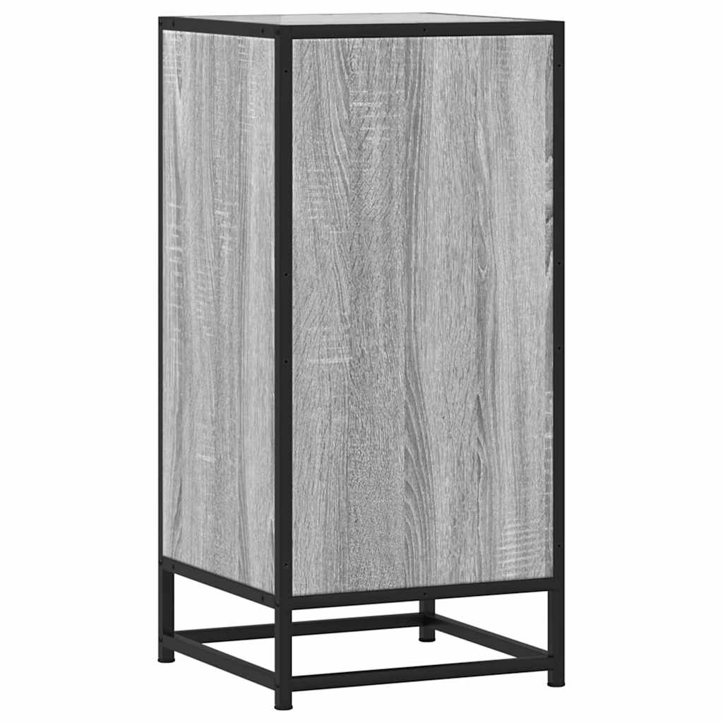 vidaXL Ραφιέρα Γκρι Sonoma 35,5x35x76 εκ. Επεξ. Ξύλο + Μέταλλο