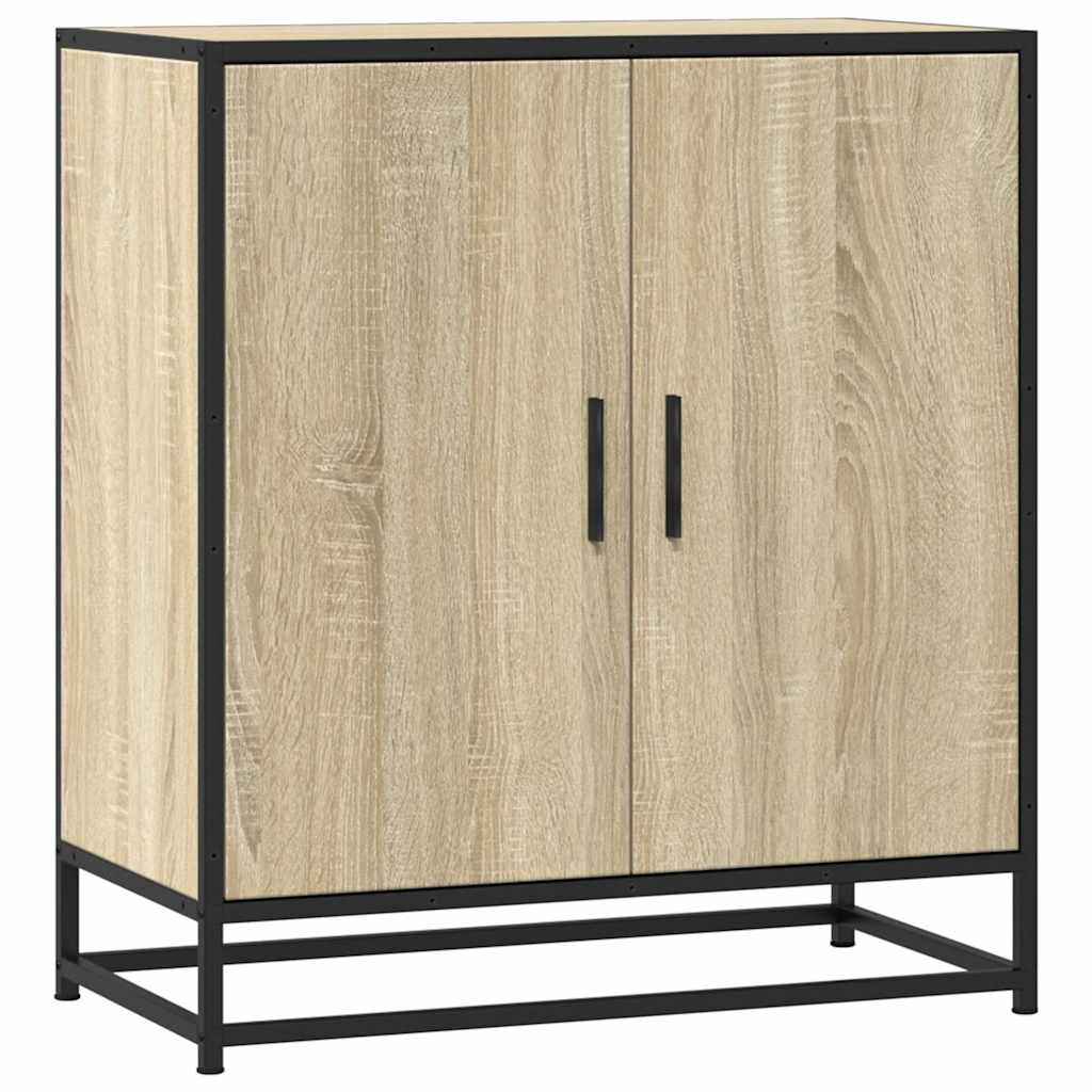 vidaXL Sideboard Sonoma Oak 68x35x76cm Κατασκευασμένο ξύλο και μέταλλο