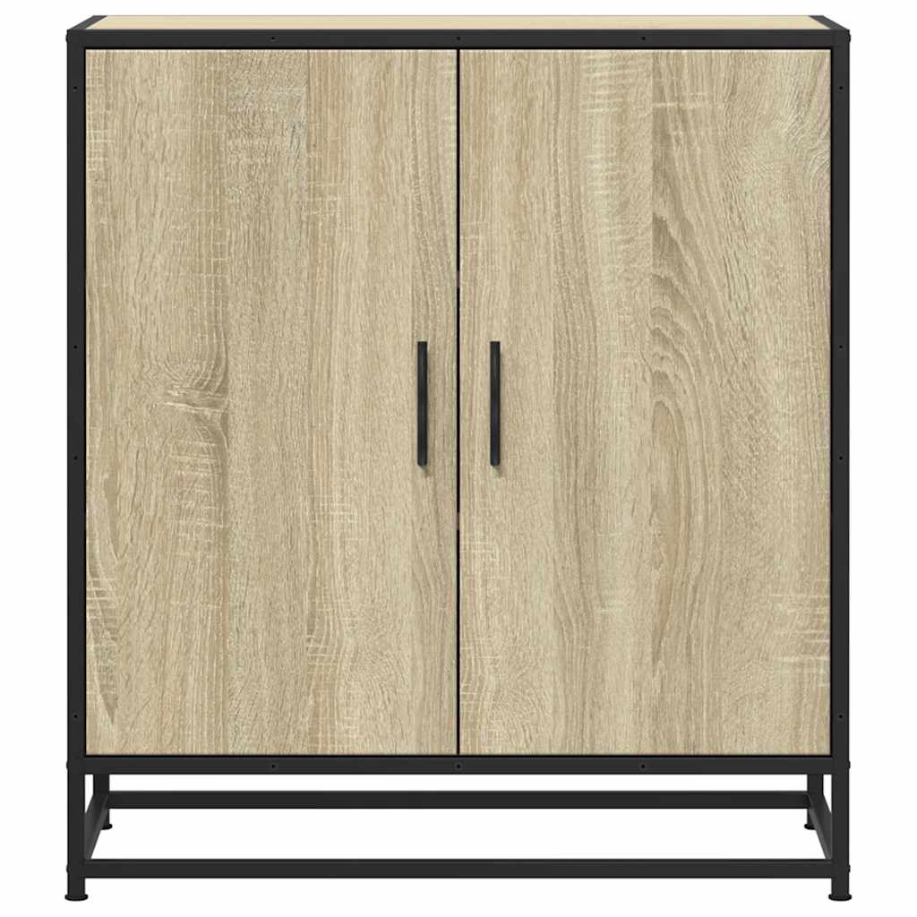 vidaXL Sideboard Sonoma Oak 68x35x76cm Κατασκευασμένο ξύλο και μέταλλο