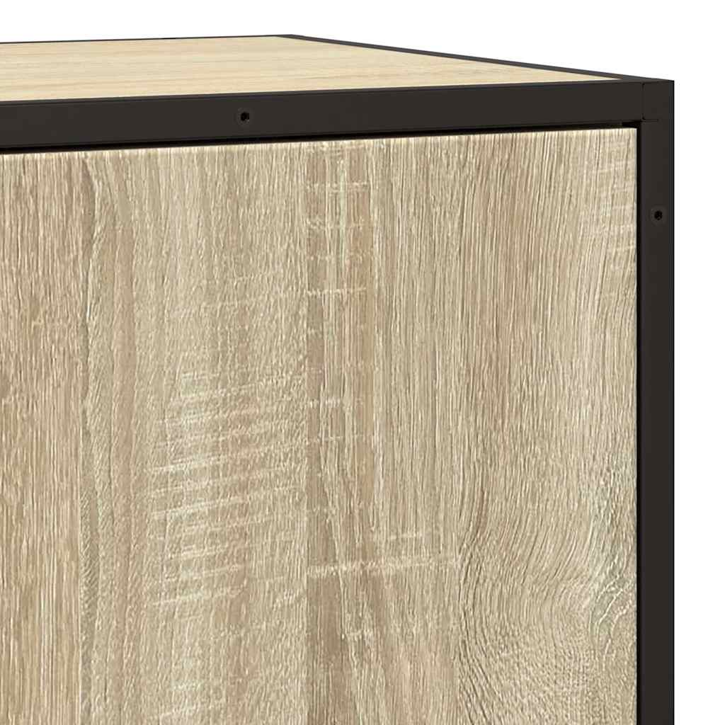 vidaXL Sideboard Sonoma Oak 68x35x76cm Κατασκευασμένο ξύλο και μέταλλο