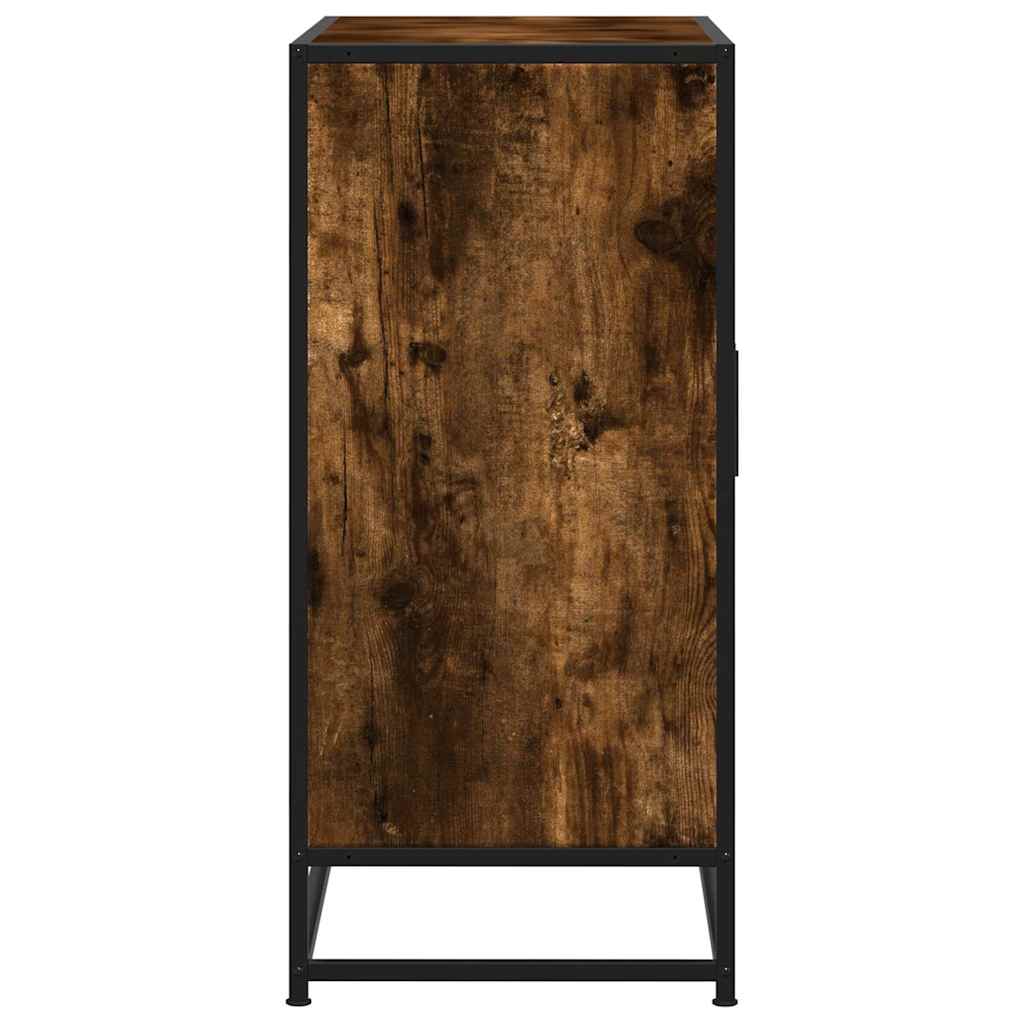 vidaXL Sideboard Καπνιστή βελανιδιά Κατασκευασμένο ξύλο και μέταλλο