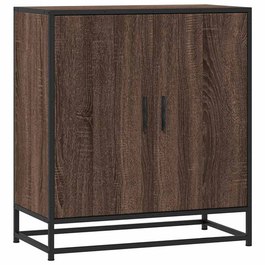 vidaXL Sideboard καφέ δρυς 68x35x76 cm Κατασκευασμένο ξύλο και μέταλλο