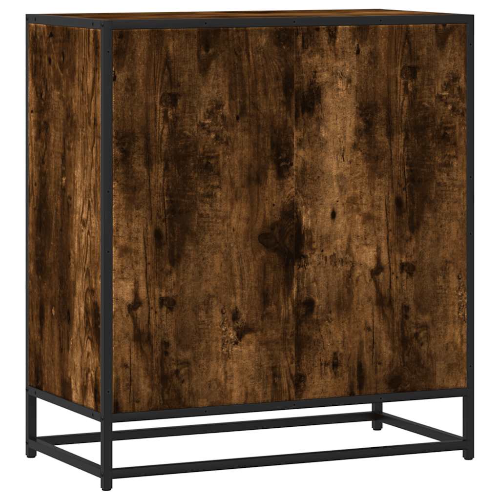 vidaXL Sideboard Καπνιστή βελανιδιά Κατασκευασμένο ξύλο και μέταλλο