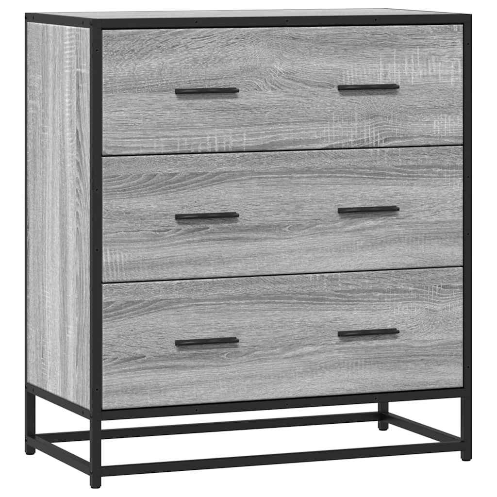 vidaXL Sideboard Grey Sonoma Κατασκευασμένο ξύλο και μέταλλο