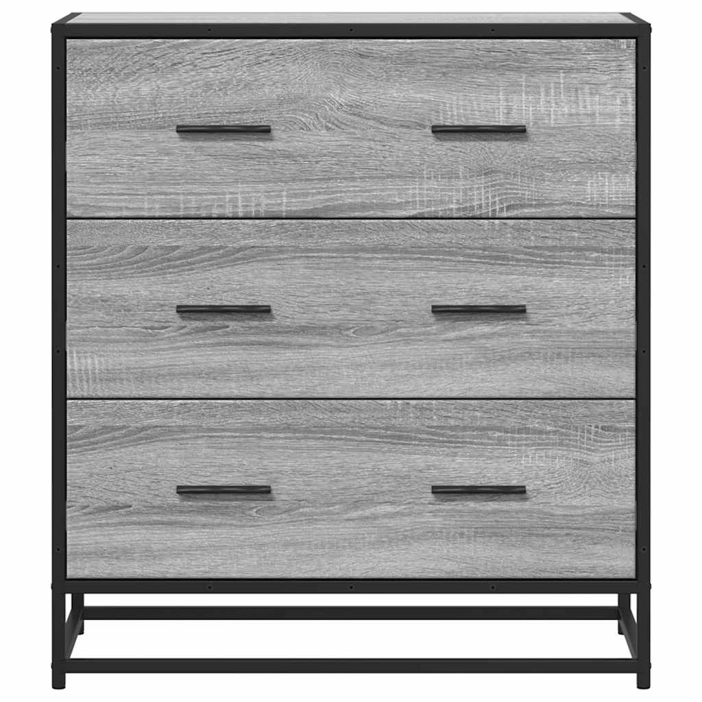 vidaXL Sideboard Grey Sonoma Κατασκευασμένο ξύλο και μέταλλο