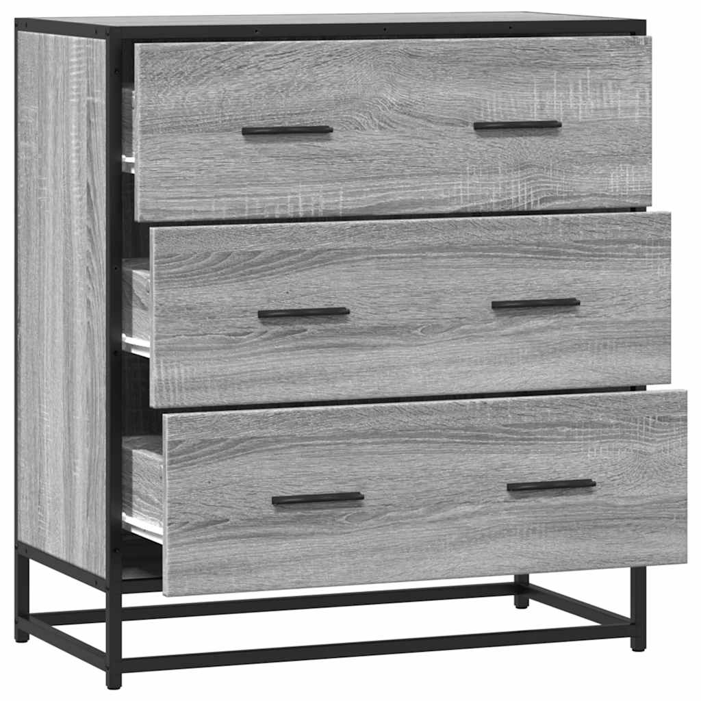 vidaXL Sideboard Grey Sonoma Κατασκευασμένο ξύλο και μέταλλο