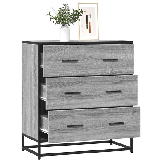 vidaXL Sideboard Grey Sonoma Κατασκευασμένο ξύλο και μέταλλο