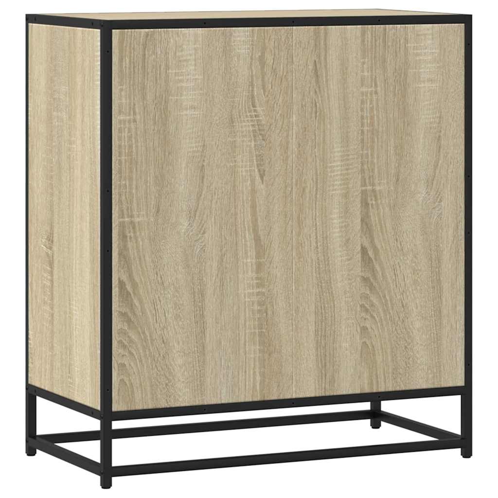 vidaXL Sideboard Sonoma Oak 68x35x76cm Κατασκευασμένο ξύλο και μέταλλο