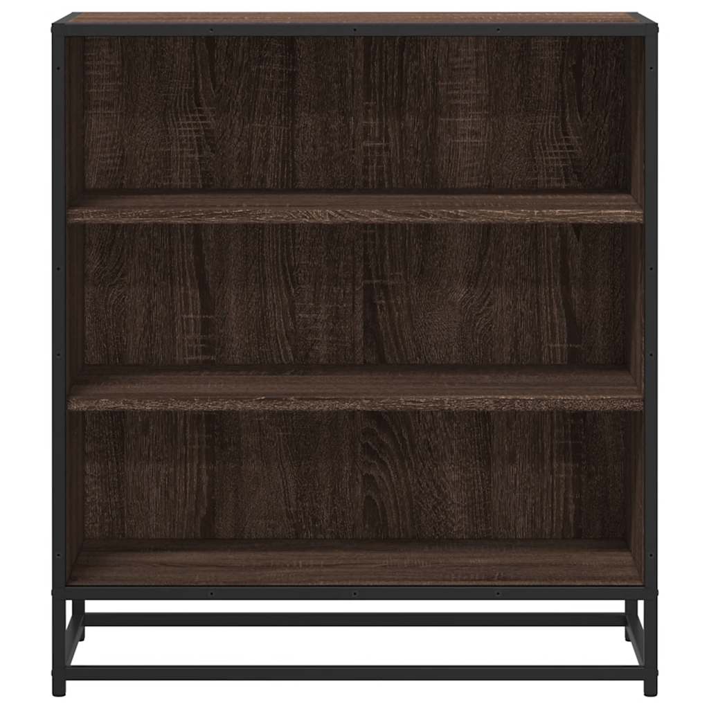 vidaXL Sideboard καφέ δρυς 68x35x76 cm Κατασκευασμένο ξύλο και μέταλλο