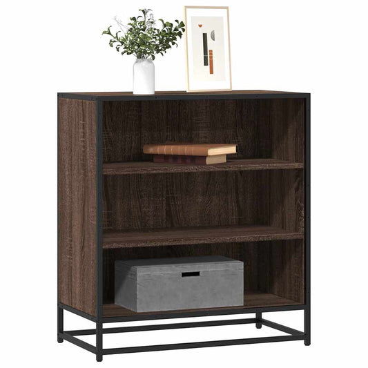 vidaXL Sideboard καφέ δρυς 68x35x76 cm Κατασκευασμένο ξύλο και μέταλλο