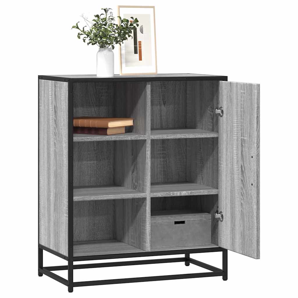 vidaXL Sideboard Grey Sonoma 62x35x76 cm Ξύλινο μηχανουργικό ξύλο