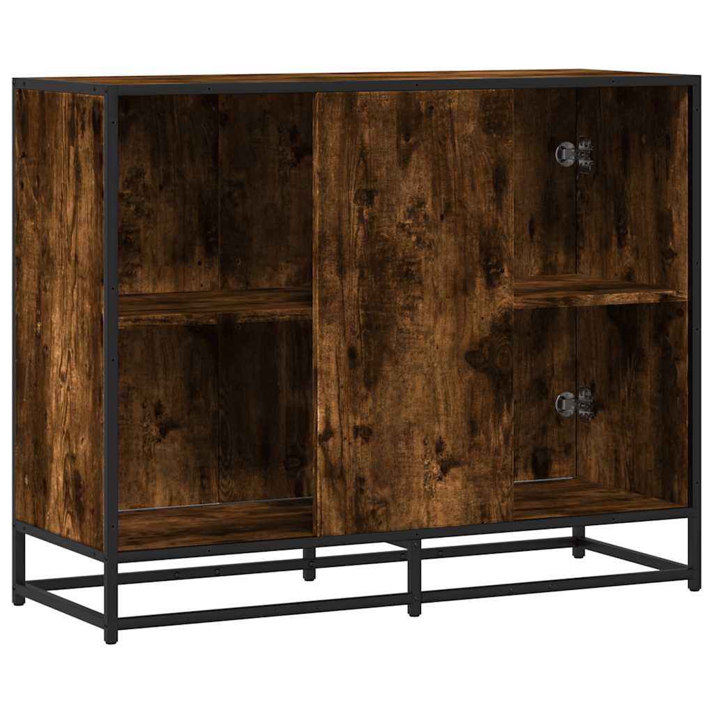 vidaXL Sideboard Καπνιστή δρυς 94x35x76 cm Κατασκευασμένο ξύλο