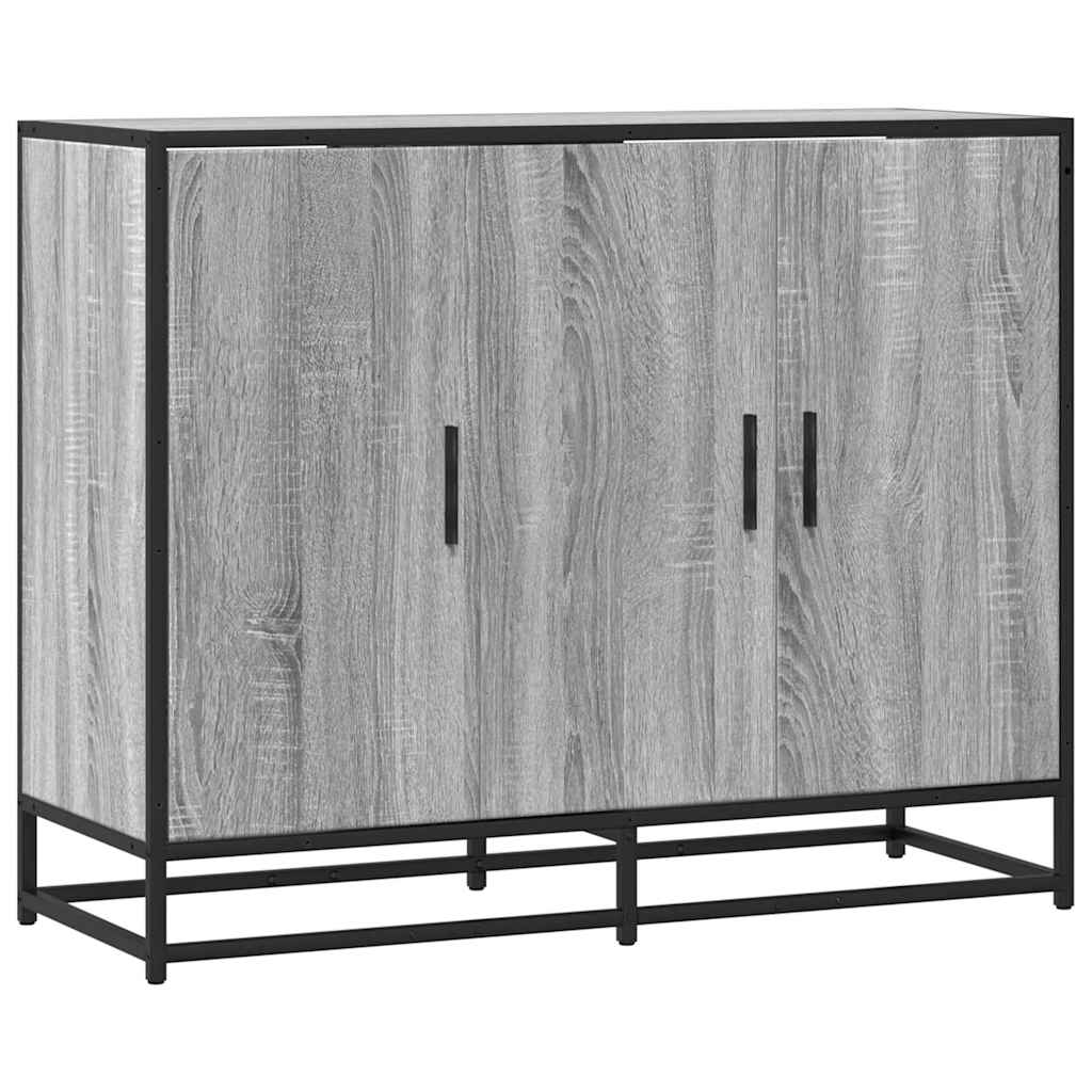 vidaXL Sideboard Grey Sonoma 94x35x76 cm Ξύλινη κατασκευή