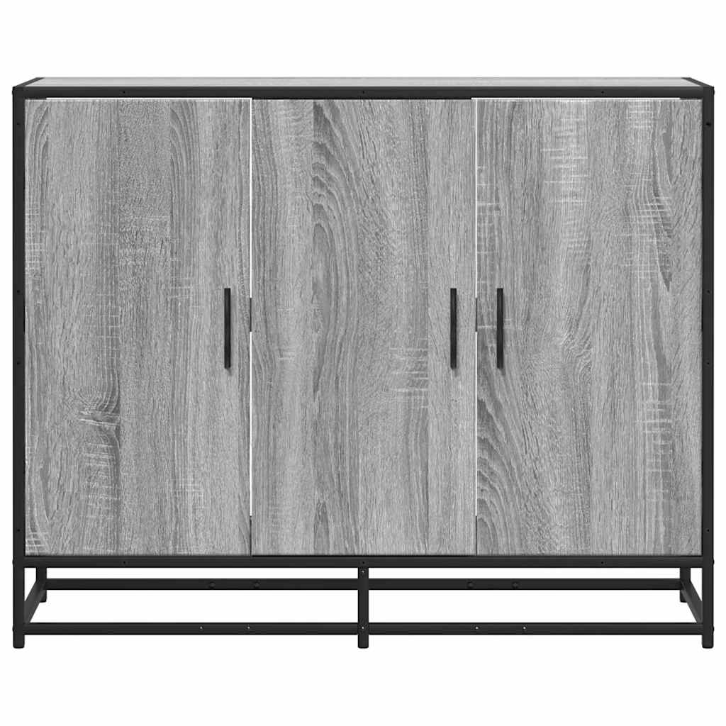 vidaXL Sideboard Grey Sonoma 94x35x76 cm Ξύλινη κατασκευή