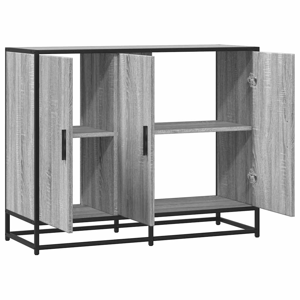 vidaXL Sideboard Grey Sonoma 94x35x76 cm Ξύλινη κατασκευή