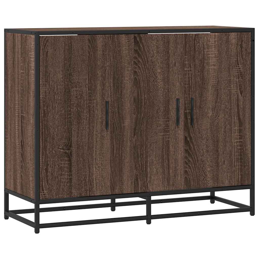 vidaXL Sideboard καφέ δρυς 94x35x76 cm Κατασκευασμένο ξύλο