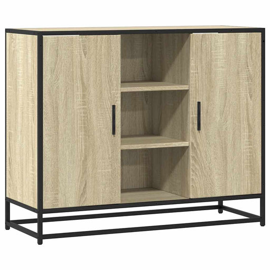 vidaXL Sideboard Sonoma Oak 92x35x76 cm Κατασκευασμένο ξύλο