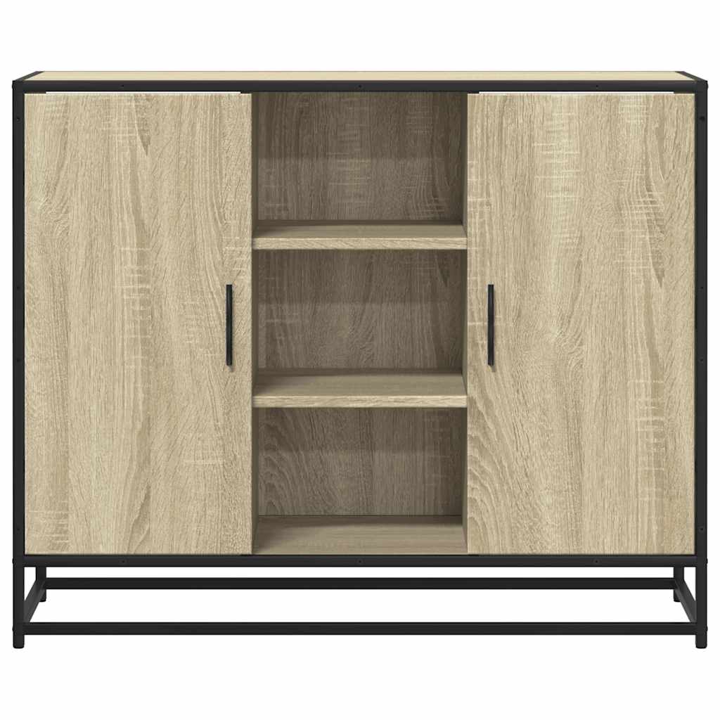 vidaXL Sideboard Sonoma Oak 92x35x76 cm Κατασκευασμένο ξύλο