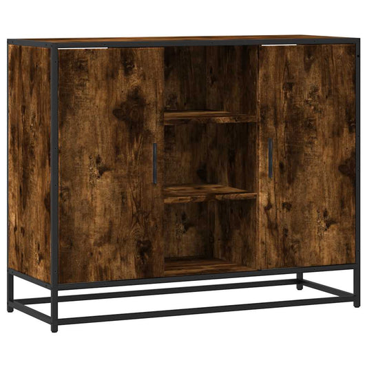 vidaXL Sideboard Καπνιστή δρυς 92x35x76 cm Κατασκευασμένο ξύλο