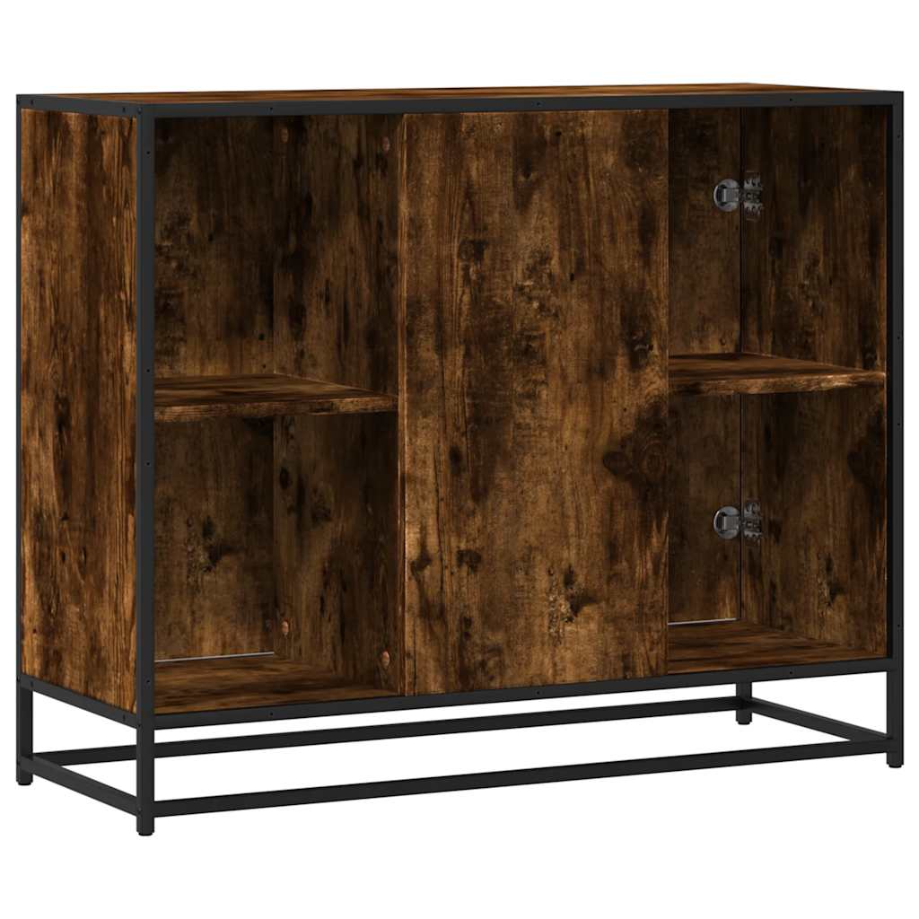 vidaXL Sideboard Καπνιστή δρυς 92x35x76 cm Κατασκευασμένο ξύλο