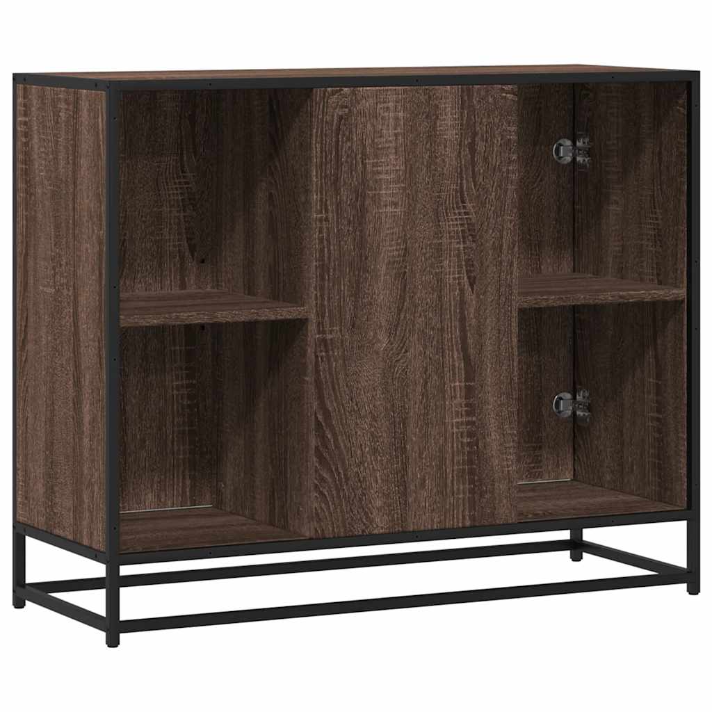 vidaXL Sideboard καφέ δρυς 92x35x76 cm Ξύλινο μηχανουργικό ξύλο