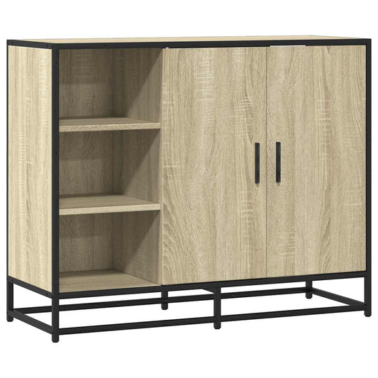 vidaXL Sideboard Sonoma Oak 92x35x76 cm Κατασκευασμένο ξύλο
