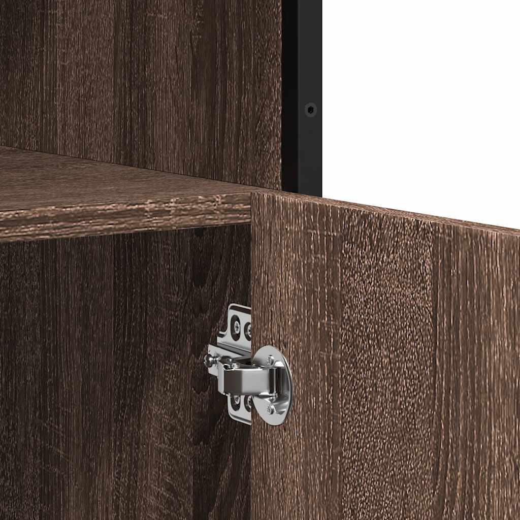 vidaXL Sideboard καφέ δρυς 100x35x76 cm Κατασκευασμένο ξύλο