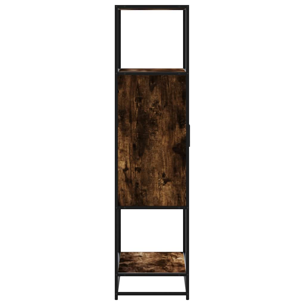vidaXL Highboard Καπνιστή δρυς 68x35x139 cm Κατασκευασμένο ξύλο