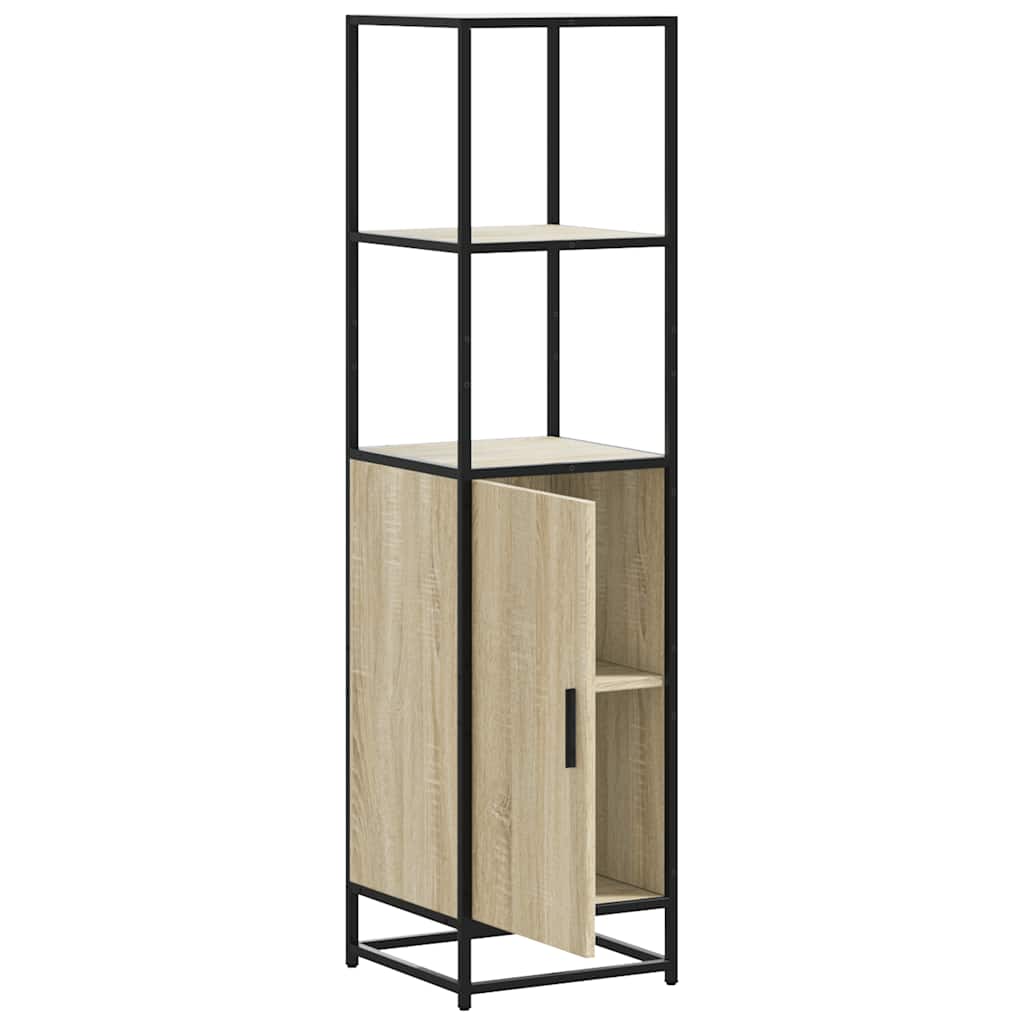 vidaXL Highboard Sonoma Oak Κατασκευασμένο ξύλο και μέταλλο