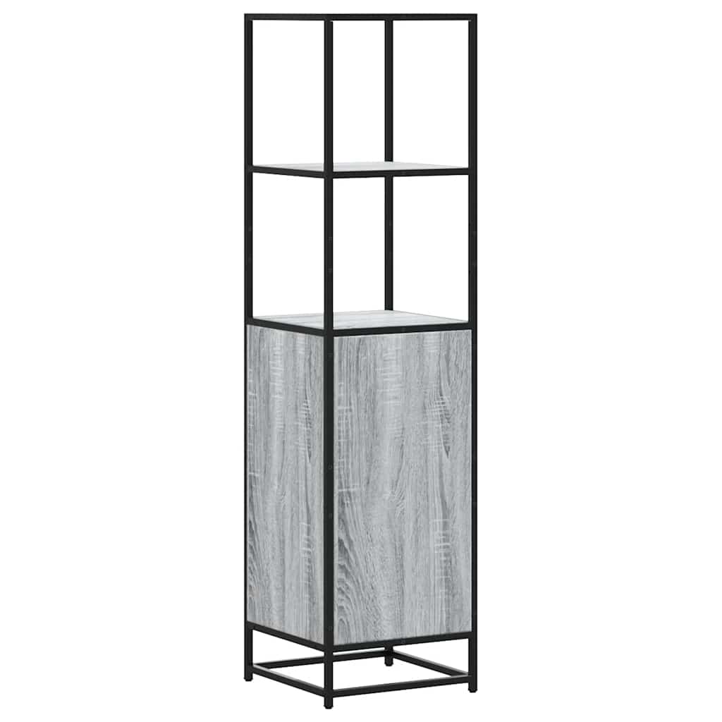 vidaXL Highboard Grey Sonoma Κατασκευασμένο ξύλο και μέταλλο