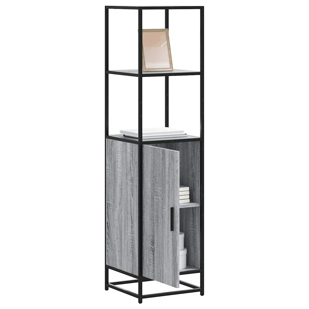 vidaXL Highboard Grey Sonoma Κατασκευασμένο ξύλο και μέταλλο