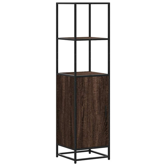 vidaXL Highboard καφέ δρυς Κατασκευασμένο ξύλο και μέταλλο