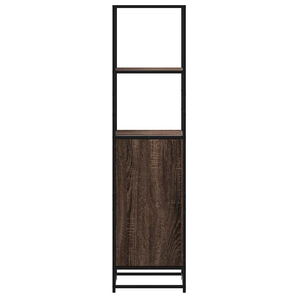 vidaXL Highboard καφέ δρυς Κατασκευασμένο ξύλο και μέταλλο
