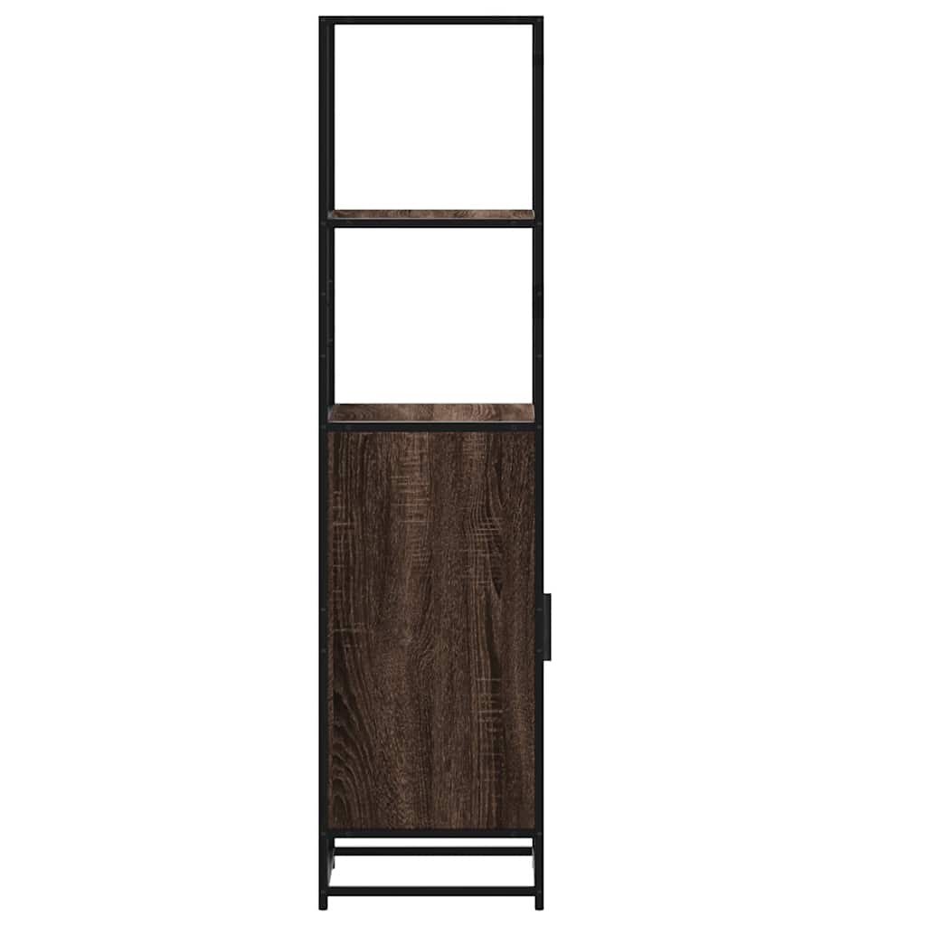 vidaXL Highboard καφέ δρυς Κατασκευασμένο ξύλο και μέταλλο