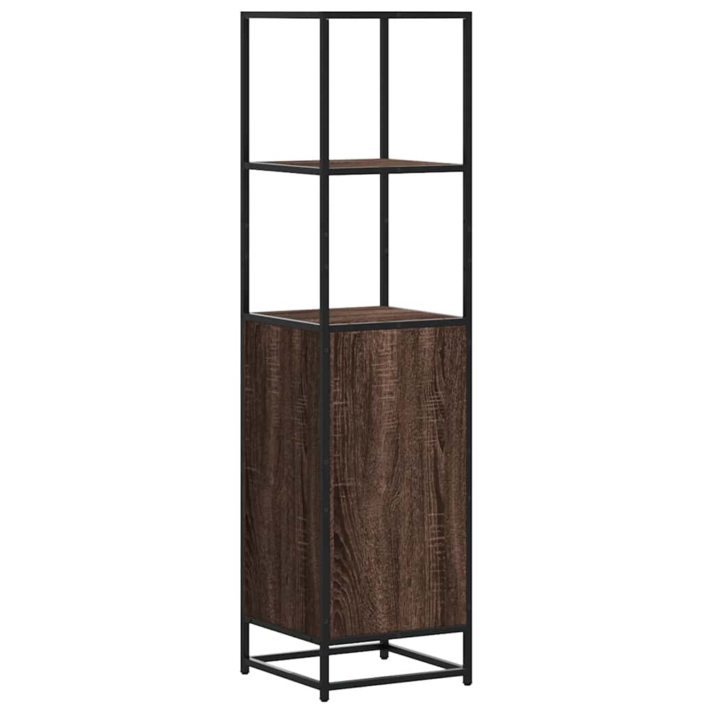 vidaXL Highboard καφέ δρυς Κατασκευασμένο ξύλο και μέταλλο